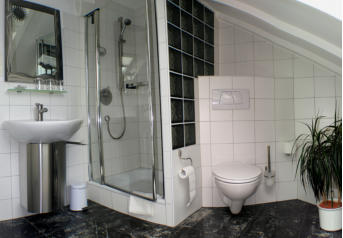 Waschbecken, Dusche WC